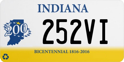 IN license plate 252VI