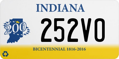 IN license plate 252VO