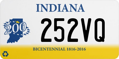 IN license plate 252VQ