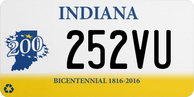 IN license plate 252VU