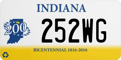 IN license plate 252WG