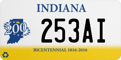 IN license plate 253AI