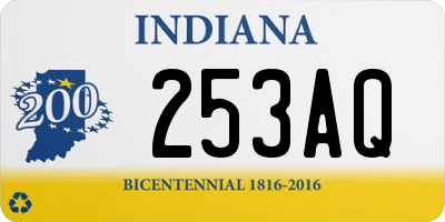 IN license plate 253AQ