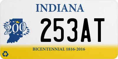 IN license plate 253AT