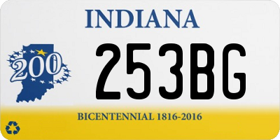 IN license plate 253BG