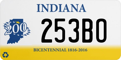 IN license plate 253BO