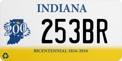 IN license plate 253BR