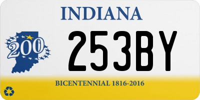 IN license plate 253BY