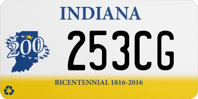 IN license plate 253CG