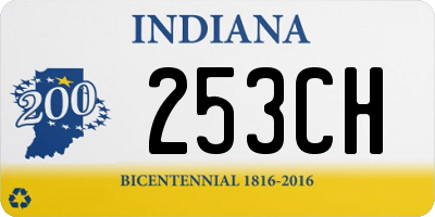 IN license plate 253CH