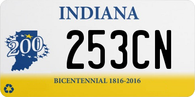 IN license plate 253CN