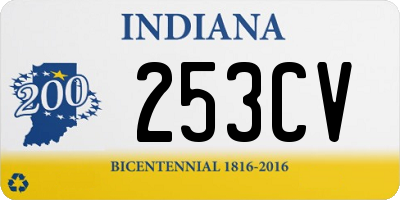 IN license plate 253CV