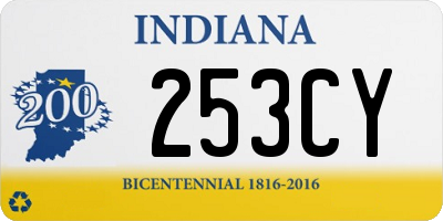 IN license plate 253CY