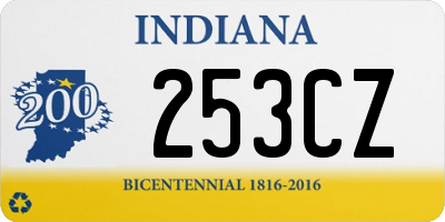 IN license plate 253CZ