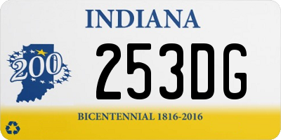 IN license plate 253DG