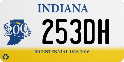 IN license plate 253DH