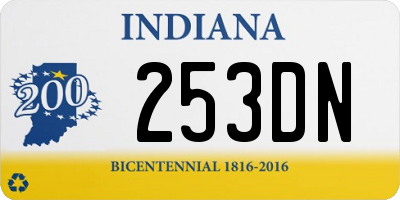 IN license plate 253DN