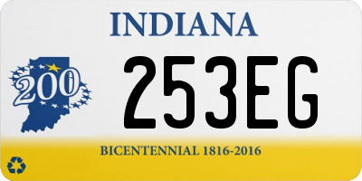 IN license plate 253EG