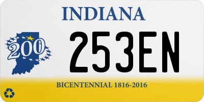 IN license plate 253EN