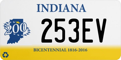 IN license plate 253EV