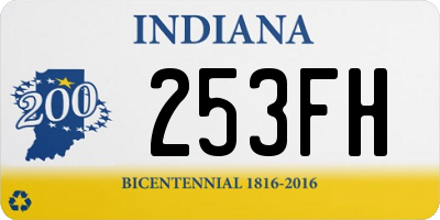 IN license plate 253FH