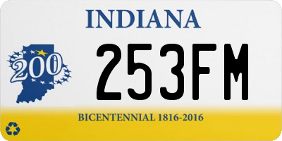 IN license plate 253FM