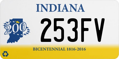 IN license plate 253FV