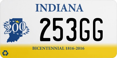 IN license plate 253GG