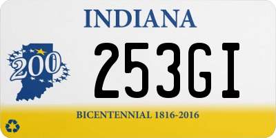 IN license plate 253GI