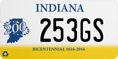 IN license plate 253GS