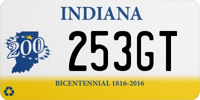 IN license plate 253GT