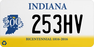 IN license plate 253HV