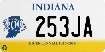 IN license plate 253JA