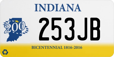 IN license plate 253JB