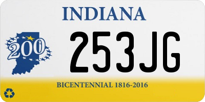 IN license plate 253JG