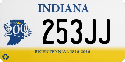 IN license plate 253JJ