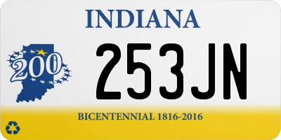 IN license plate 253JN