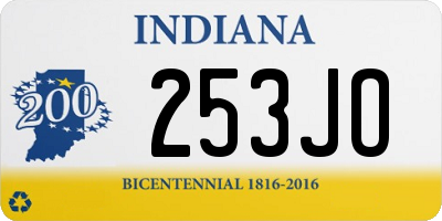 IN license plate 253JO