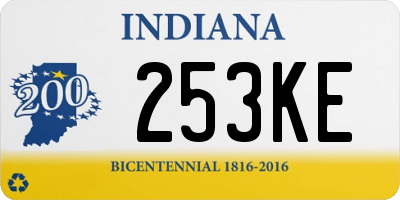 IN license plate 253KE