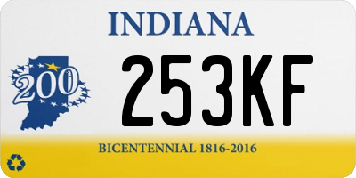 IN license plate 253KF