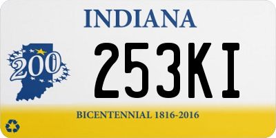 IN license plate 253KI