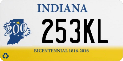 IN license plate 253KL