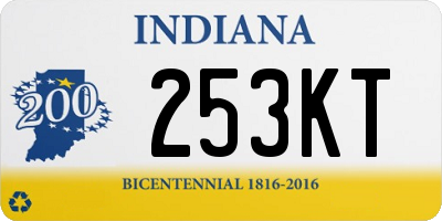 IN license plate 253KT