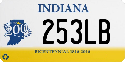 IN license plate 253LB