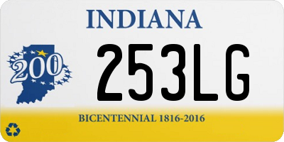 IN license plate 253LG