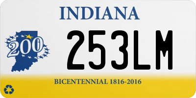 IN license plate 253LM