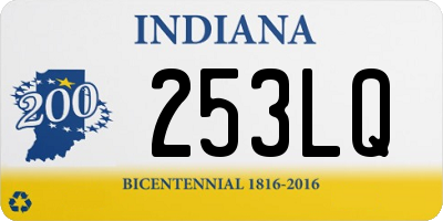 IN license plate 253LQ