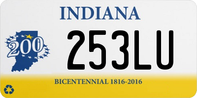 IN license plate 253LU