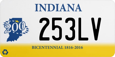 IN license plate 253LV