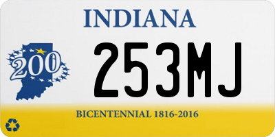 IN license plate 253MJ